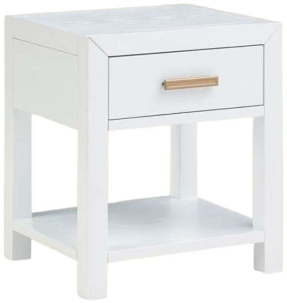 Winners Only® Fresno White 20" Nightstand-0