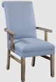 Urban Collections by Yutzy Woodworking Jackson Light Blue/Taupe Parsons Arm Dining Chair-0