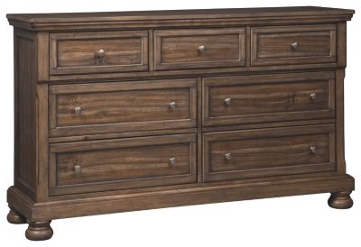 Signature Design by Ashley® Flynnter 2-Piece Medium Brown King Panel Bed Set-2