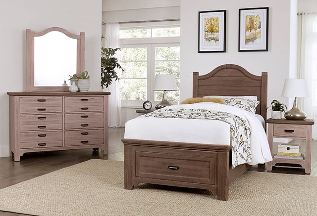 LM Co Home By Vaughan-Bassett Bungalow Home by Ben & Erin Napier Dover Gray Double Dresser-2
