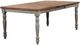 Winners Only® Barnwell Rustic Brown Top Dining Table with Gray Base -0