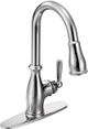 Moen® Brantford™ Chrome One-Handle High Arc Pulldown Kitchen Faucet-1