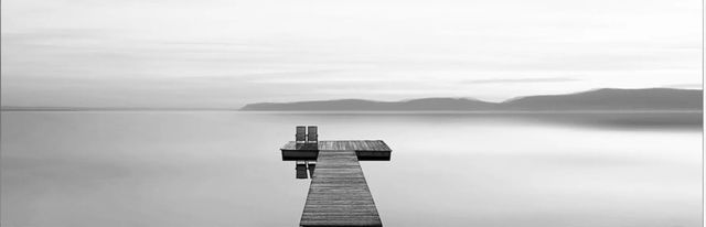 Classy Art Black And White Water Panel XII by James McLoughlin Mirror Framed Wall Art-1