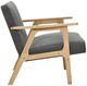 Homelegance® Omara Dark Gray/Natural Accent Chair-3