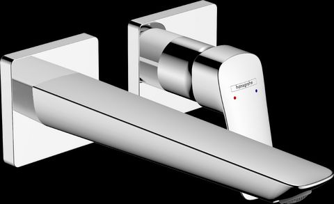Hansgrohe Logis Chrome Wall-Mounted Single-Handle Faucet Trim without Pop-up Drain-0