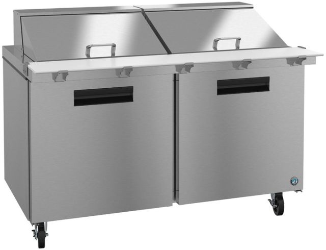 Hoshizaki 60" 17.55 Cu. Ft. Stainless Steel Two Section Mega Top Prep Table Refrigerator with Innovative Air Distribution System-1