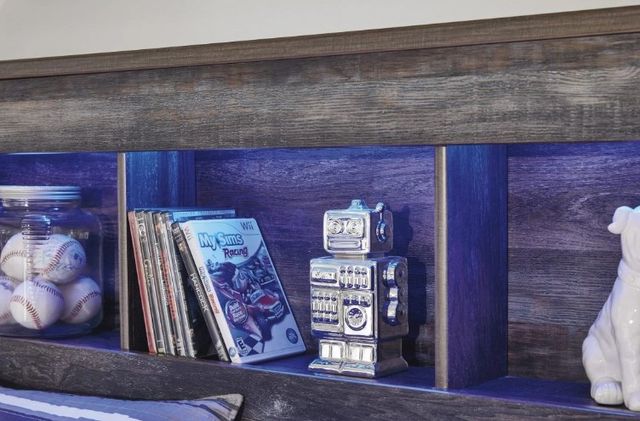 Signature Design by Ashley® Drystan Multi Youth Full Bookcase Bed with 4-Drawer Storage-1