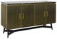 StyleCraft Black/Gold Fluted Sideboard -0