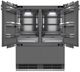 ZLINE Autograph Edition 60 in. 32.2 Cu. Ft. Panel Ready Built In French Door Refrigerator with Graphite Gray Interior and Matte Black Accents-1
