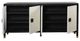 StyleCraft Satin Black/White Sideboard-3