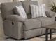 American Wholesale Furniture Tyler Pewter Manual Reclining Loveseat-0