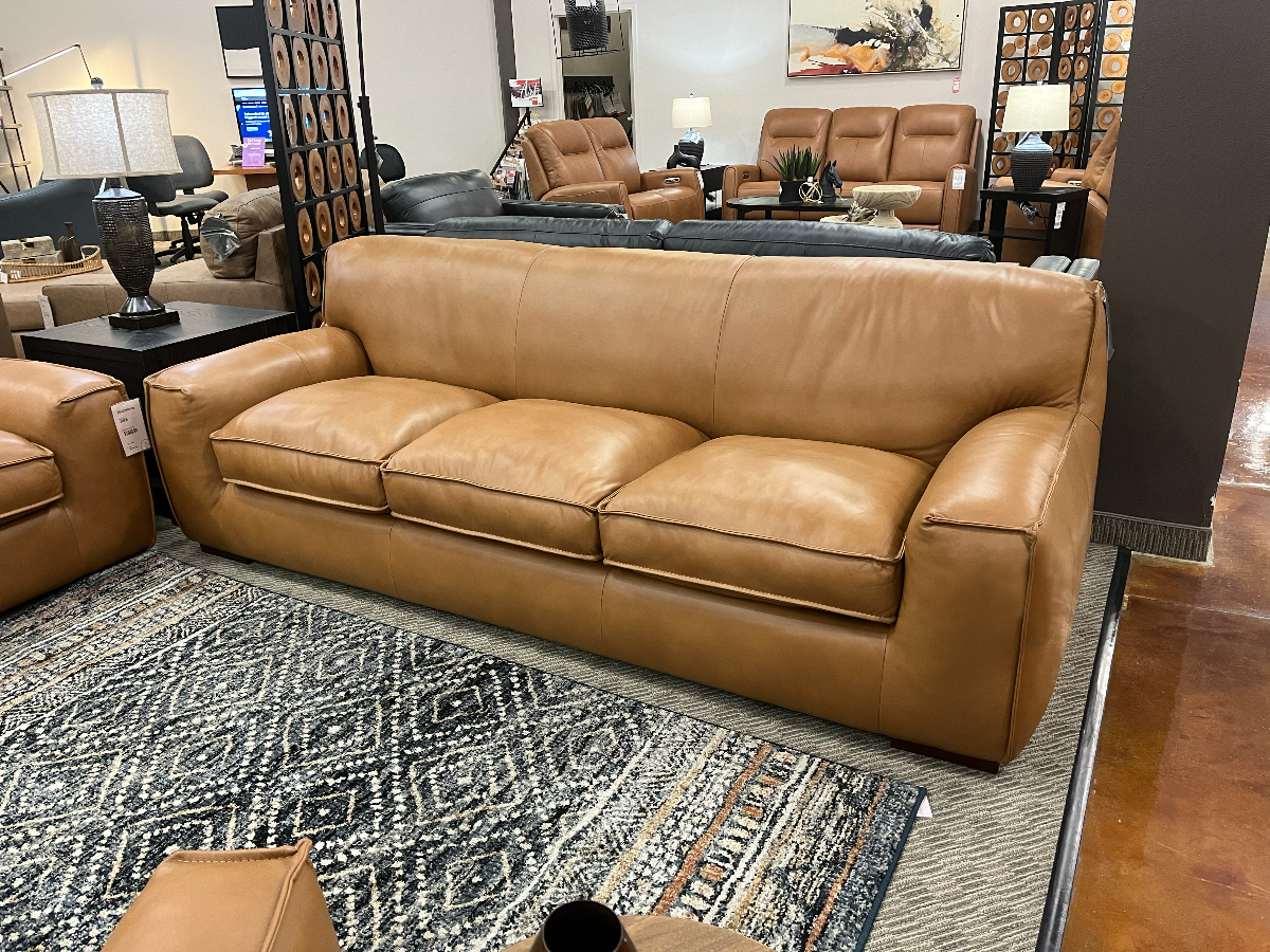Violino Zen Caramel Leather Sofa BlvdHome