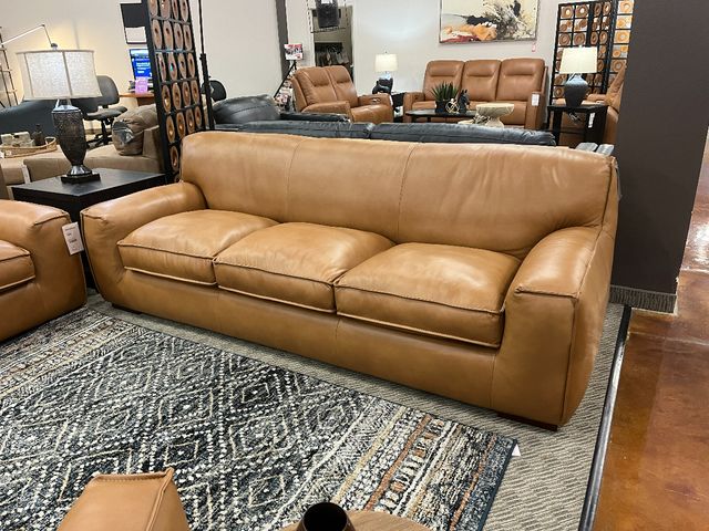 Violino Zen Caramel Leather Sofa | BlvdHome