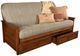 Kodiak Furniture Lexington Taxi Seaport/Weathered Brown Full Storage Futon with Mattress -0