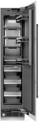 ZLINE Autograph Edition 18 in. 8.6 Cu. Ft. Right Hinge Column Freezer in White Matte with Graphite Gray Interior and Matte Black Accents-1