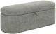 Crown Mark Philipa Light Gray Tweed Storage Bench-0
