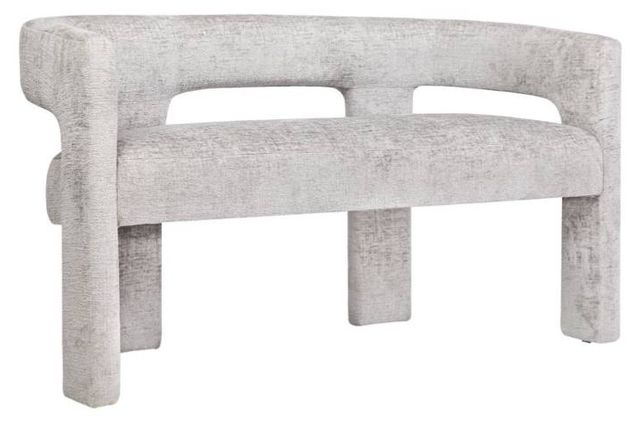 Jofran Inc. Urban Archive Gwen Gray Upholstered Bench-0