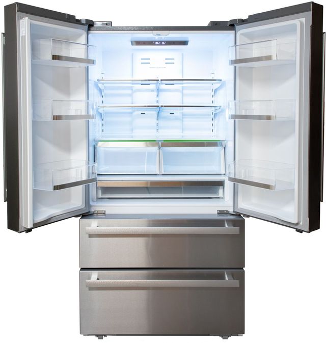 Sharp® 36 in. 22.5 Cu. Ft. Stainless Steel Counter Depth French 4-Door Refrigerator-2