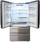 Sharp® 36" 22.5 Cu. Ft. Stainless Steel Counter Depth French 4-Door Refrigerator-1