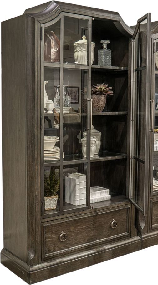 Signature Design by Ashley® Wickenger Dark Brown Display Cabinet-2