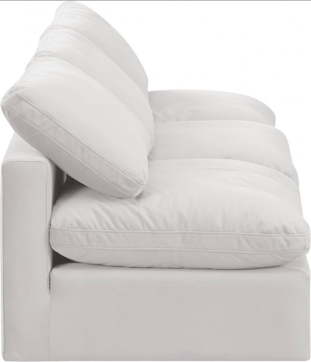 Meridian Furniture Indulge 3-Piece Cream Velvet Armless Sofa-2