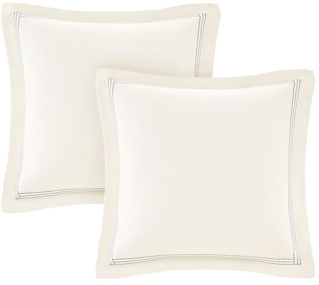 Olliix by Madison Park Signature Blue Queen Farmhouse Comforter Set-1