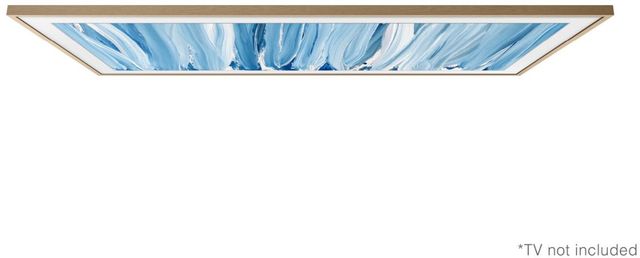 Samsung The Frame 65'' Beige Wood Customizable Bezel-2