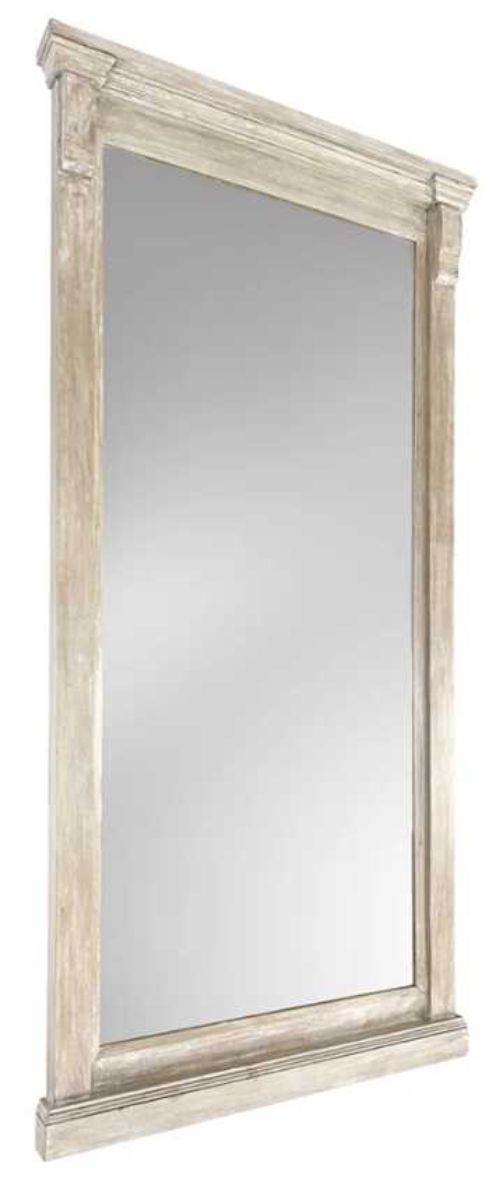 Classic Home Adelaide Natural Cream Wash Floor Mirror-2