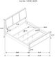 Coaster® Arini 4-Piece Cream/Sand Wash California King Upholstered Bedroom Set-5