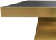 Harp & Finial® Bryant Black End Table with Brushed Gold Base-1
