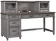 aspenhome® Caraway Aged Slate Pedestal Desk and Return-0