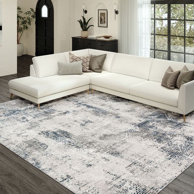 Dalyn™ Rug Company Rhodes Gray 5'x8' Style 2 Area Rug-3