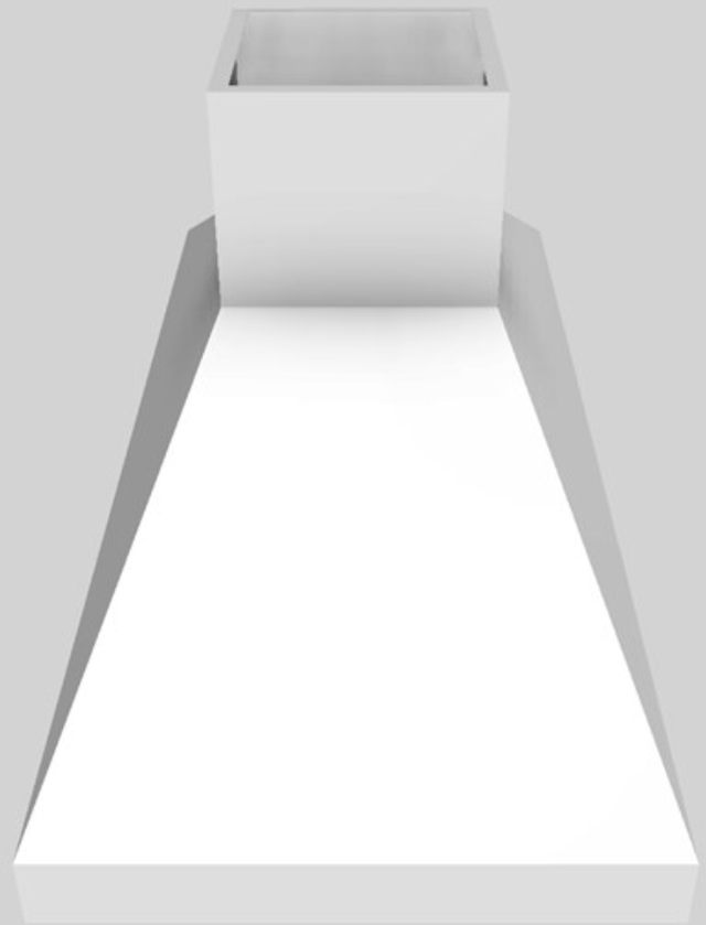 Vent-A-Hood® 66" White Euro-Style Island Range Hood-1