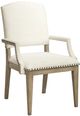 Riverside Furniture Myra Beige/Natural Upholstered Dining Arm Chair-0