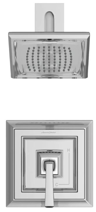 American Standard Town Square® S Polished Chrome Shower Only Trim Kit with Pressure Balance Cartridge-3
