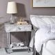 ACME Furniture Wither White Accent Table with Chrome Base-1