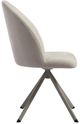 Armen Living Hallie Cream/Light Champagne Swivel Dining Side Chair-2