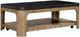 Bernards Calia Black Cocktail Table with Brown Base-0
