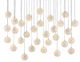 Currey & Company Finhorn Painted Silver/Pearl 30-Light Multi-Drop Pendant-0