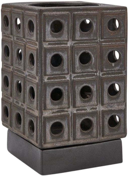 Uttermost® Lattice Brown Indoor-Outdoor Lantern Candleholder-0