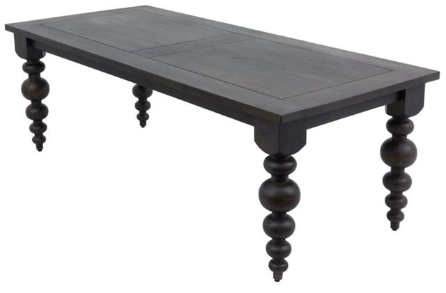 YHD Ansel Dark Brown Dining Table-3