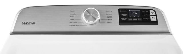 Maytag® 7.4 Cu. Ft. White Front Load Gas Dryer-5
