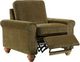 Best® Home Furnishings Customizable Weston Fabric Manual Recliner with Dark Walnut Legs-1