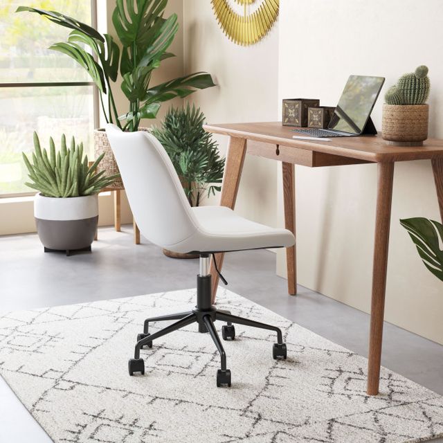 Zuo® Modern Byron White Office Chair-2
