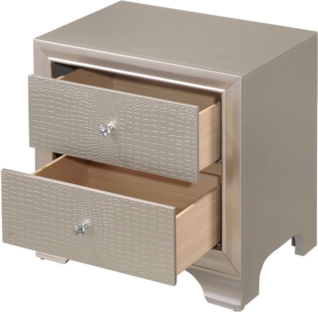 Crown Mark Lyssa Champagne Nightstand-2