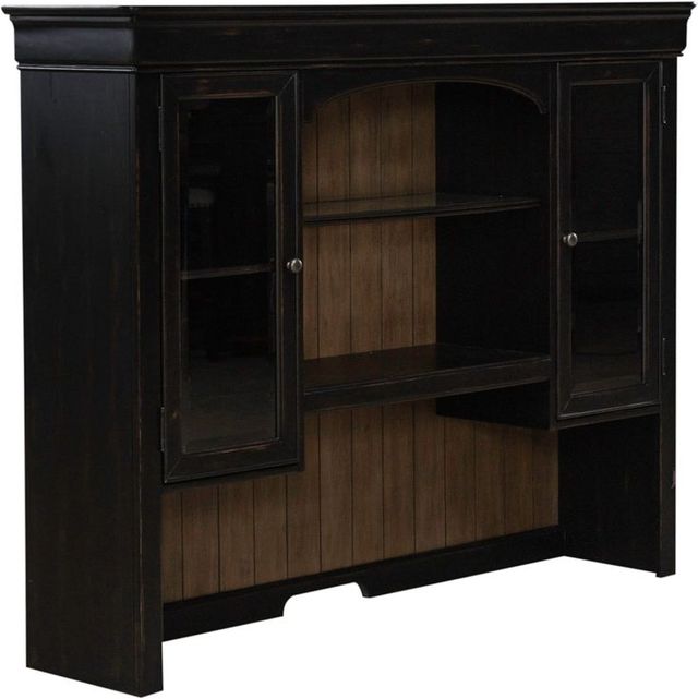 Liberty Furniture Meritage 5-Piece Aged Charcoal/Caramel Junior Executive Set-3