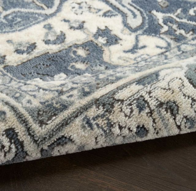 Nourison Home™ Quarry Navy Ivory 5'x7' Area Rug-4