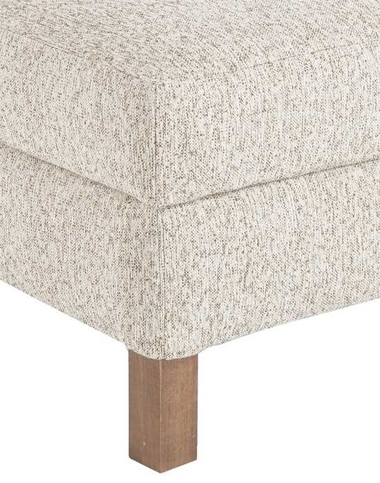 Marshfield Furniture Oliver White Ottoman-1