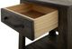 International Furniture Direct Teak Stained Dark End Table-5