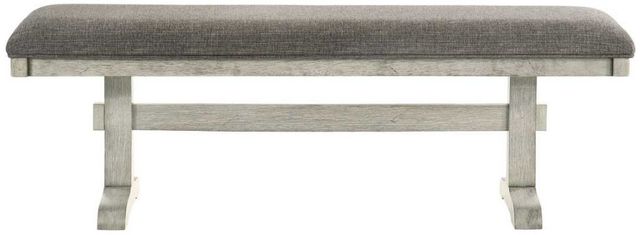 Liberty Furniture Hallendale Gravel/Gravel Wash Dining Bench-2